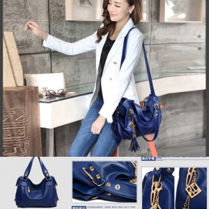 B792 IDR.2O5.OOO MATERIAL PU SIZE L38XH28XW12CM WEIGHT 850GR COLOR BLACK,BLUE,KHAKI,PINK (3)