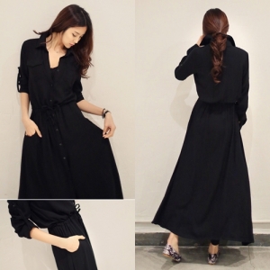 D6549 IDR.122.OOO MATERIAL COTTON LENGTH 118CM BUST 94CM WEIGHT 300GR COLOR BLACK