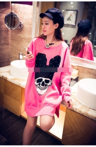 T1071 IDR.113.OOO MATERIAL SWEATER LENGTH 69-80CM BUST 128CM WEIGHT 300GR COLOR BLACK,WHITE,PINK (2)